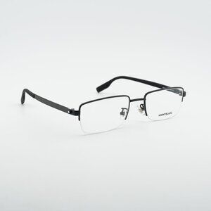 Montblanc MB0188O 001 Eyeglasses Black 55mm Rectangle Frame
